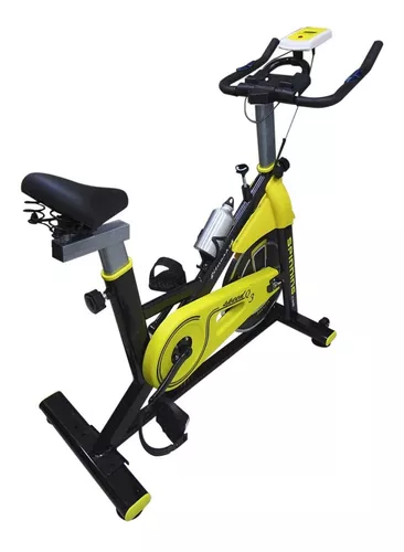 Bicicleta De Spinning Con Sistema De Manivela De 3 Piezas, Color Negro Con  Amarillo, Run Active Life Gear : Precio Guatemala