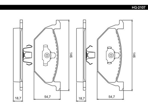 Pastilla De Freno Delantera Bendix Volkswagen Fox Desde 2004