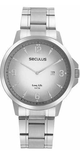 Relógio Seculus Masculino Ref: 44128g0svna1 Casual Prateado