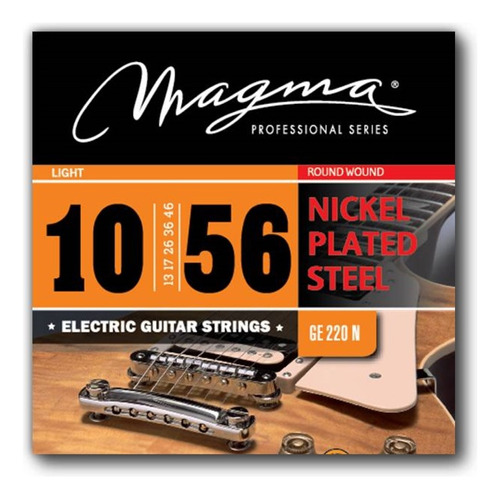 Encordado Guitarra Electrica Magma Nickel 7c .010 Ge220n