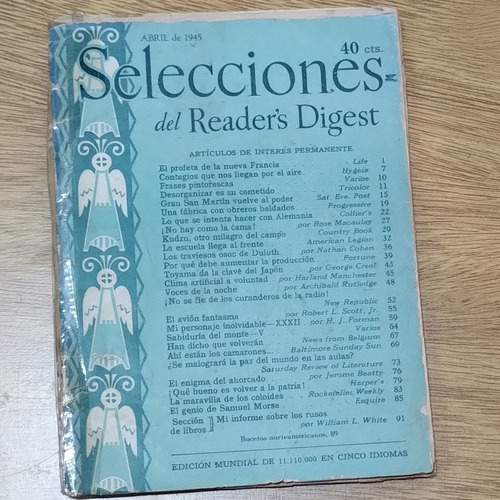 Revista Selecciones Del Reader's Digest Abril 1945 N° 53