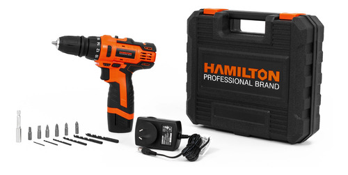 Taladro Atornillador Bateria 12volt Hamilton Ultimate Ult125 Color Negro