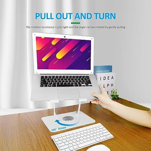 Soporte De Aluminio Para Computadora Portátil Con Altura Aju