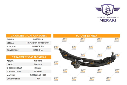 Horquilla Inferior Mini Cooper F55 F56 2014 2015 Izquierda