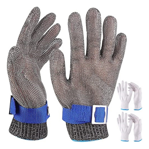 Guantes Resistentes A Los Cortes De Acero Inoxidable