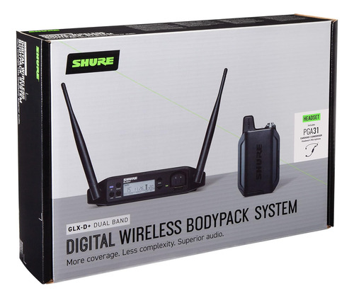 Shure Glx-d+ Sistema De Micrófono Inalámbrico Digital De Dob