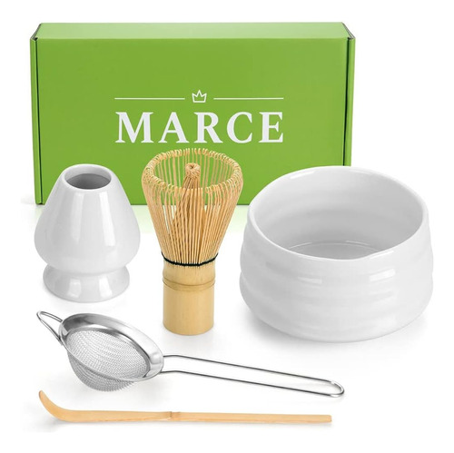 Marce Matcha Set- Matcha Whisk And Bowl- Matcha Tea Set- Mat