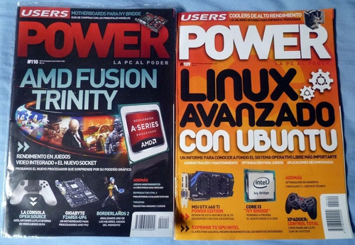 Revistas Power Users Nº  109 Y 110(sellada Con Cd) Nuevas!