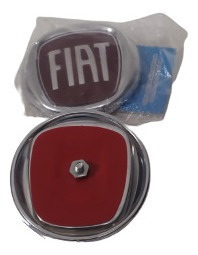 Emblema Fiat Palio Rojo Uno Compuerta Trasera 7,5cm Brazil