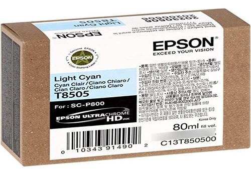 Epson T T850 Ultrachrome Hd - Tinta Cian Claro