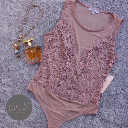 Body Nude Mesh Y Guipure