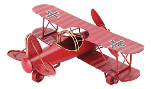 Ornament Aircraft, Modelo De Avión De Hierro, Biplano Vintag