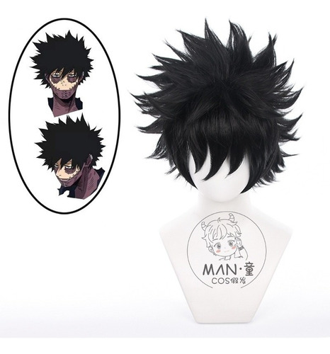 Peluca De Pelo Corto My Hero Academia Dabi Para Cosplay, 30