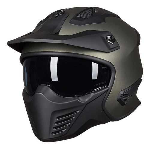 Ilm Open Face Motorcycle 3/4 Half Helmet