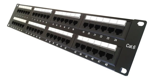 Patch Panel De 48 Puertos Cat6 Cat 6 Alta Calidad