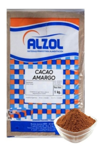 Cacao Amargo Alzol Economico X1kg