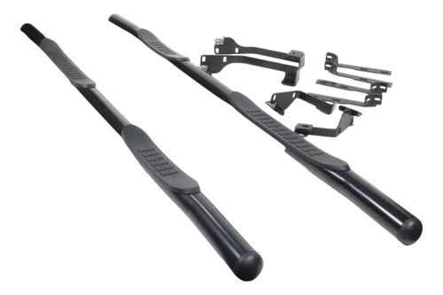 Estribos Ovalados Fiat Toro Negro Reforzados Calidad Premium Negro