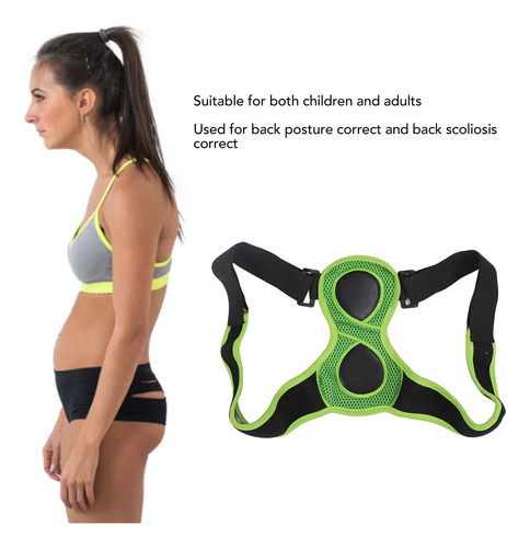 Corrector Postura Espalda Ajustable Faja Transpirable Unisex