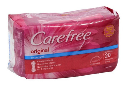 Protectores Diarios Carefree Original 20u (cod 4545)