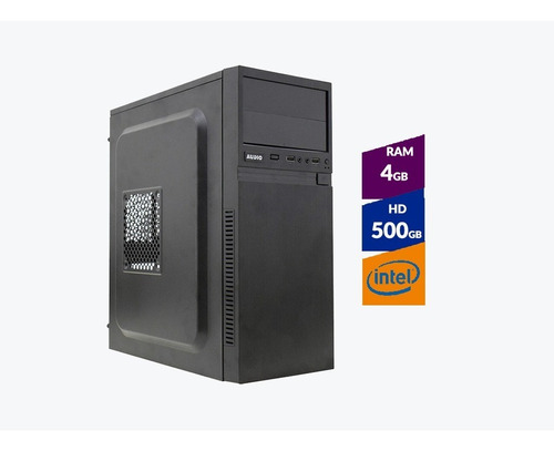 Pc Intel Pentium G5400 8ª Ger + Hd500gb + 4 Gb Ddr4 2400mhz