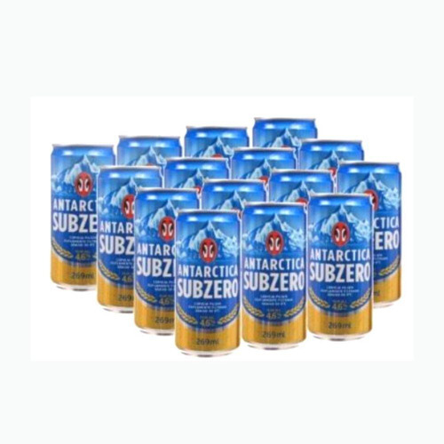 Cerveja Antarctica Subzero 269ml Pack Com 15 Latas