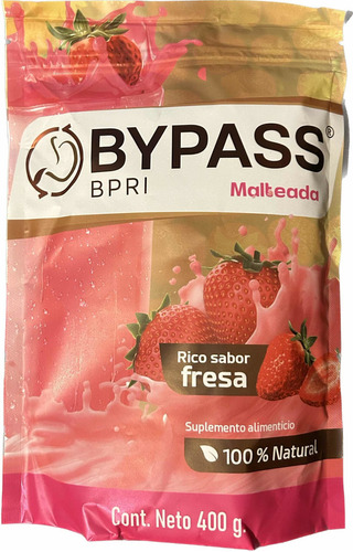 BPRI Bypass Raiz de tejocote 400g Malteada Fresa Inhibidor De Apetito 100% Natural