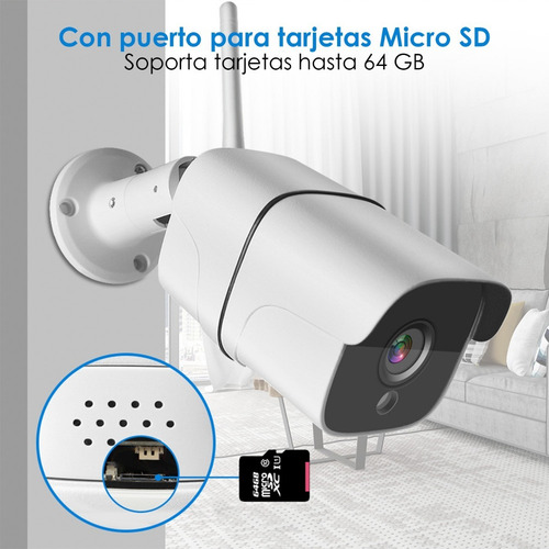 Imagen 3 de 8 de Cámara Ip Wifi 1080p Sinovision Exterior Audio Bid P2p Icsee