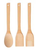Comprar Set Utensilios Pala Espatula Cuchara Utensilios Cocina Bambu