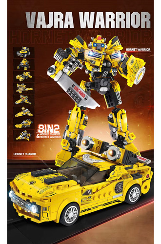 Bloques De Construcción Transformable Optimus Robot Autobot Cantidad de piezas 741
