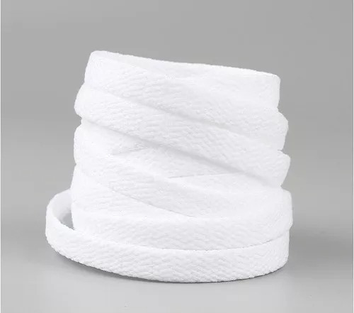 Par Cadarço Atacador Flat Tênis Air Force 1 - Branco 140cm