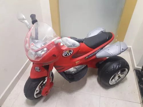 Moto Elétrica Infantil Super Moto GT2 Turbo Vermelha 12V - B