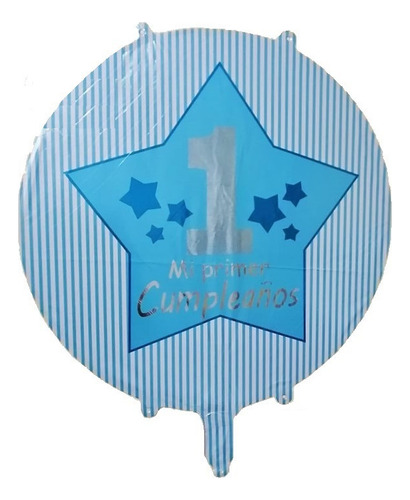 Pack 24 Globos Bebe Mi Primer Cumpleaños Con Varillas