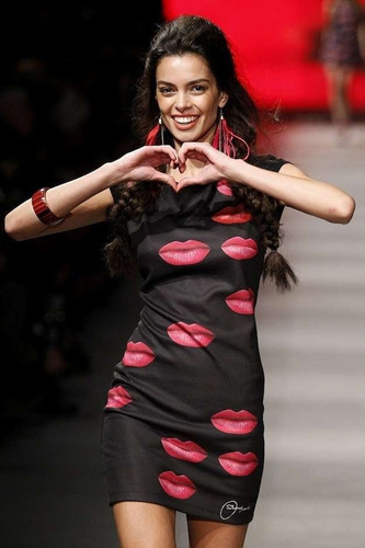 Sexy Vestido Negro Estampado Besos Moderno Fiesta 21613 | MercadoLibre Sexy Vestido Negro Estampado Besos Moderno Fiesta 21613 | MercadoLibre