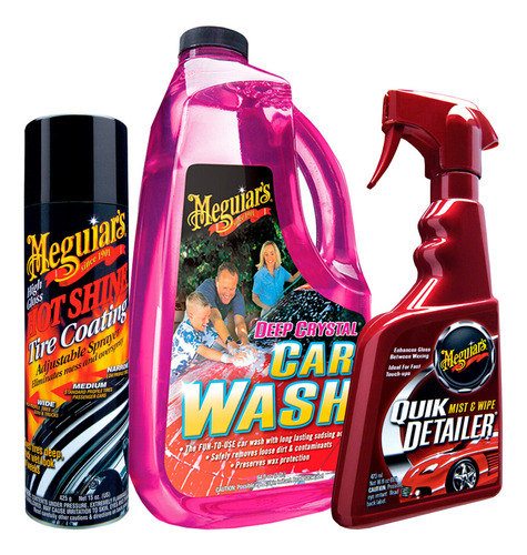 Kit Meguiars Shampoo Con Resaltador De Brillo Incluye Regalo