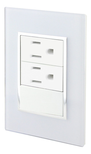 Apagador Y Doble Contacto 4478.0 Venecia Blanco Sanelec