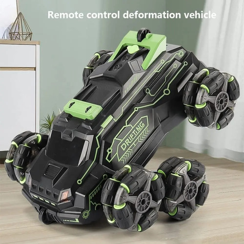 Carro 6 Ruedas Stuntcar Control De Pulsera Y Control Remoto