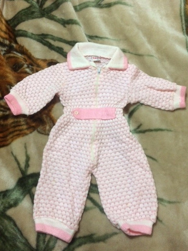 Enterito Bebe Beba Lana Vintage Retro De 1 A 3 Meses 