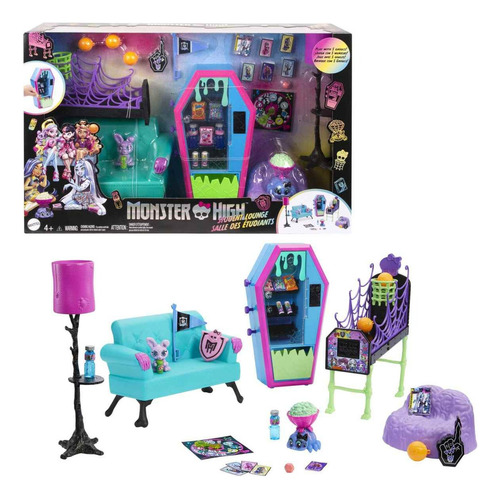 Mattel Monster High Student Lounge Playset Con Accesorios Student Lounge / Playset Con Accesorios (Usado)