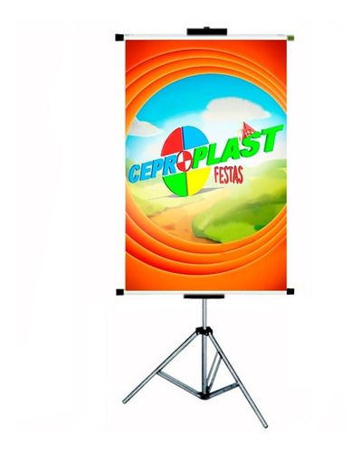 Imagem 1 de 4 de 03 Porta Banner 2,0mt C/ Garras Pedestal Tripé Suporte