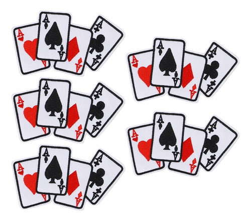 Accesorios De Ropa 5 Piezas Poker Ace Clothes Parche Para Pl