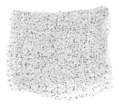 Moda Danza Del Vientre Hip Scarf Plata Plata El 160x50cm