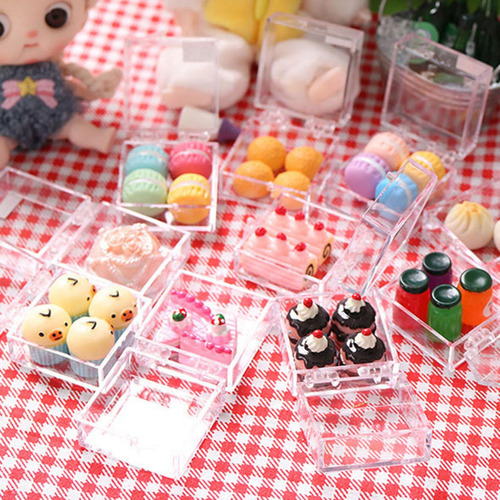 Xfw3 Caja De Postres En Miniatura, Mini Caja Para Estilo B