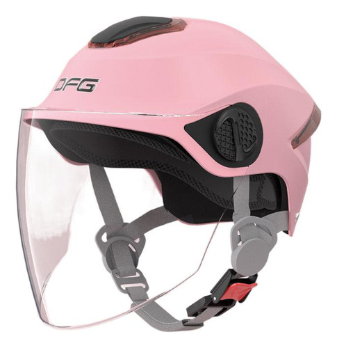 Casco De Moto De Doble Lente Con Protección Solar Para Mujer