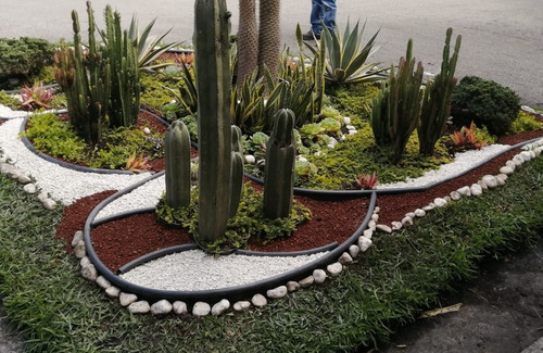 Imagen 2 de 10 de Borde Separador Grueso Para Jardín Rollo De 9 Metros