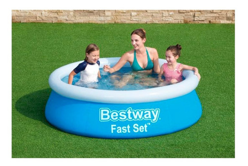 Pileta Bestway Fast Set 57392 - 1.83 mts - Redonda Auto portante Sin Caños
