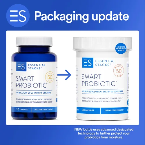 Suplemento Essential Stacks Smart Probiotic De 50 Mil Millon