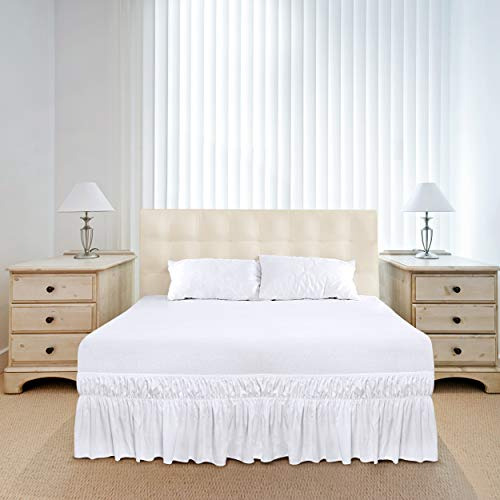Rodapie Matrimonial Microfibra Lisa Blanca Utopia Bedding Blanco Liso Matrimonial