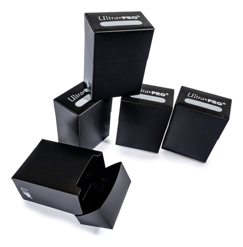 Set De Cajas De Cartas Ultra Pro Black (5 Unidades) Para 80