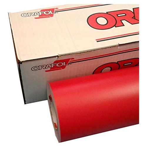 Rollo De Vinilo Rojo De 24  X 10 Pies - Vinilo 631 Cort...