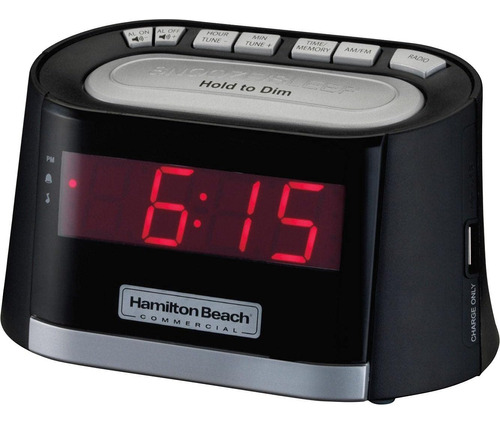 Radio Despertado Con Reloj Hamilton Beach Commercial Hospita